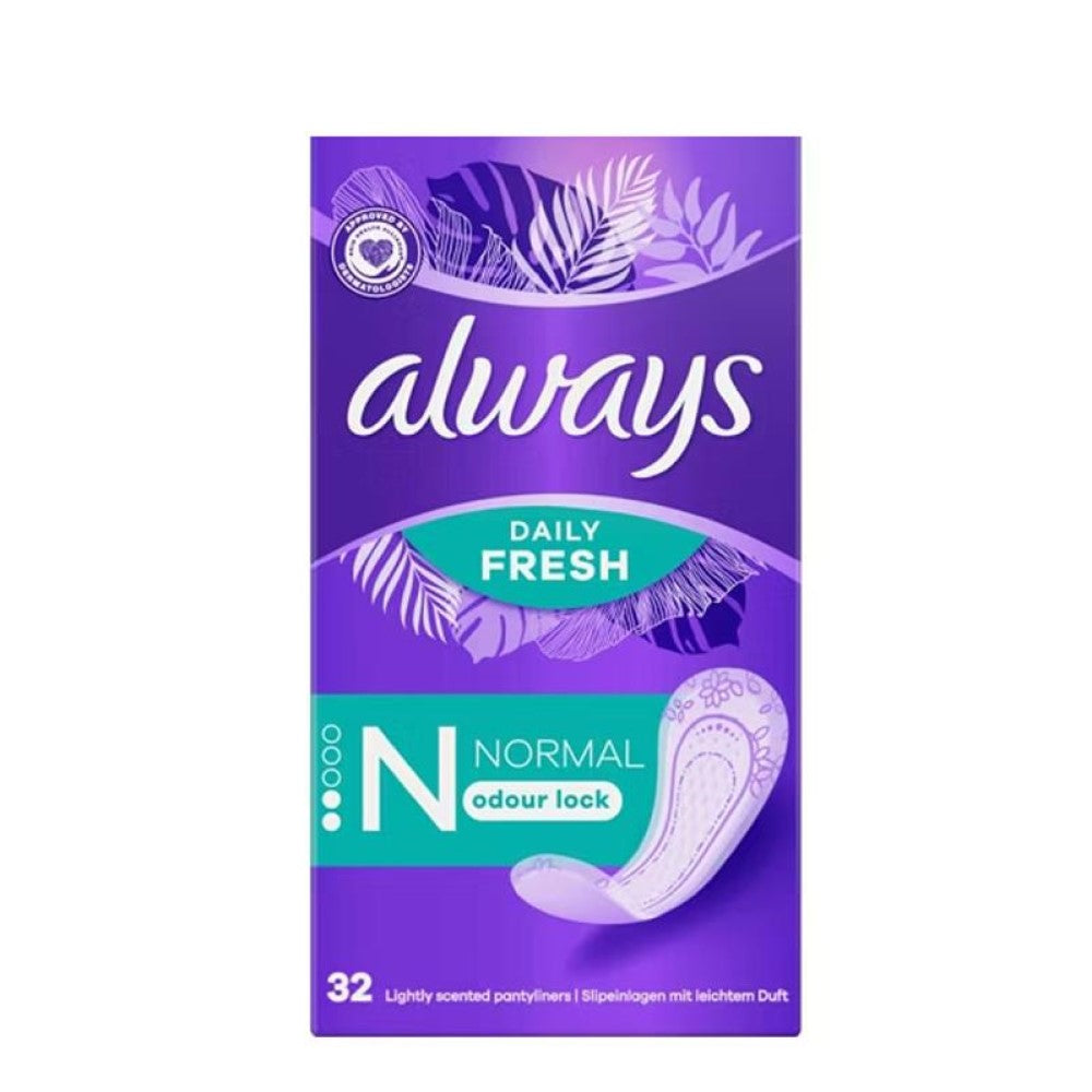 Always Daily Fresh Protect Panty Liners Normal 32 Pack