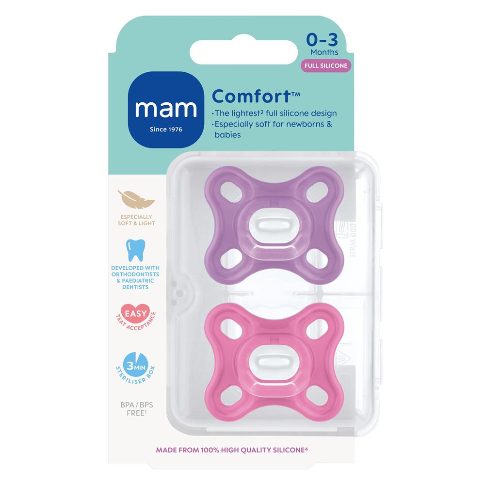 MAM Comfort Silicone Soother 0+