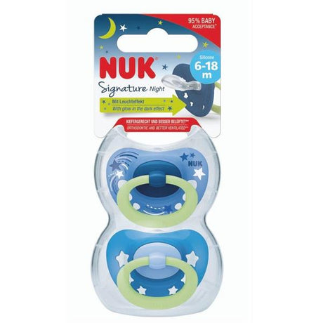 NUK-Signature-Glow-in-the-Dark-Soother-Size-2-(6-18m)-Boy