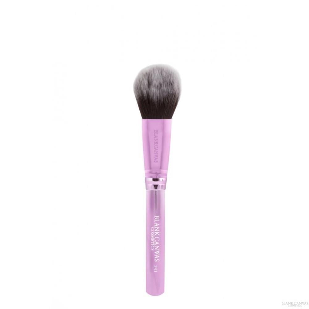 Blank Canvas F41 Flat Tapered Cheek Brush Metallic Champagne Pink