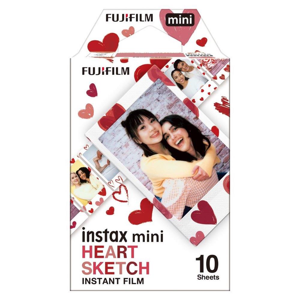 Instax Mini Heart Sketch Film 10 Pack