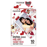 Instax Mini Heart Sketch Film 10 Pack