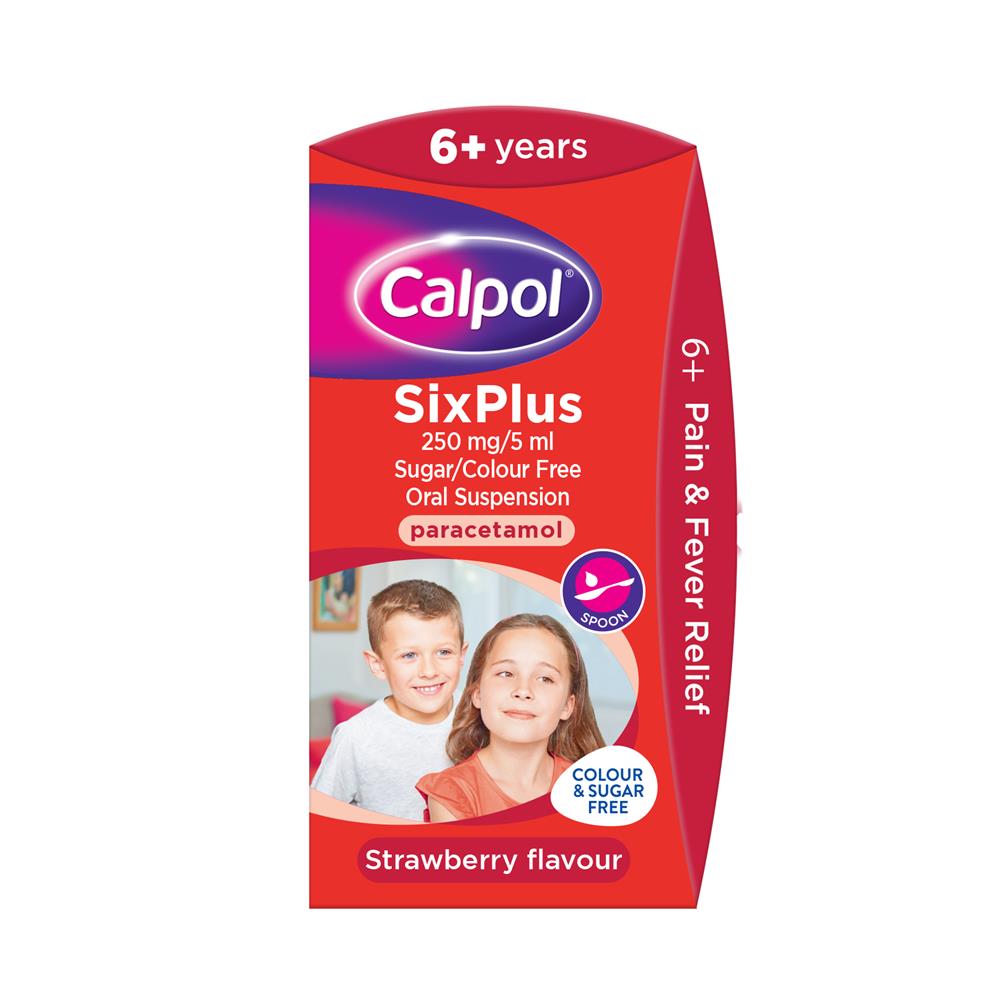 Calpol Sixplus 60ml Sugar Free