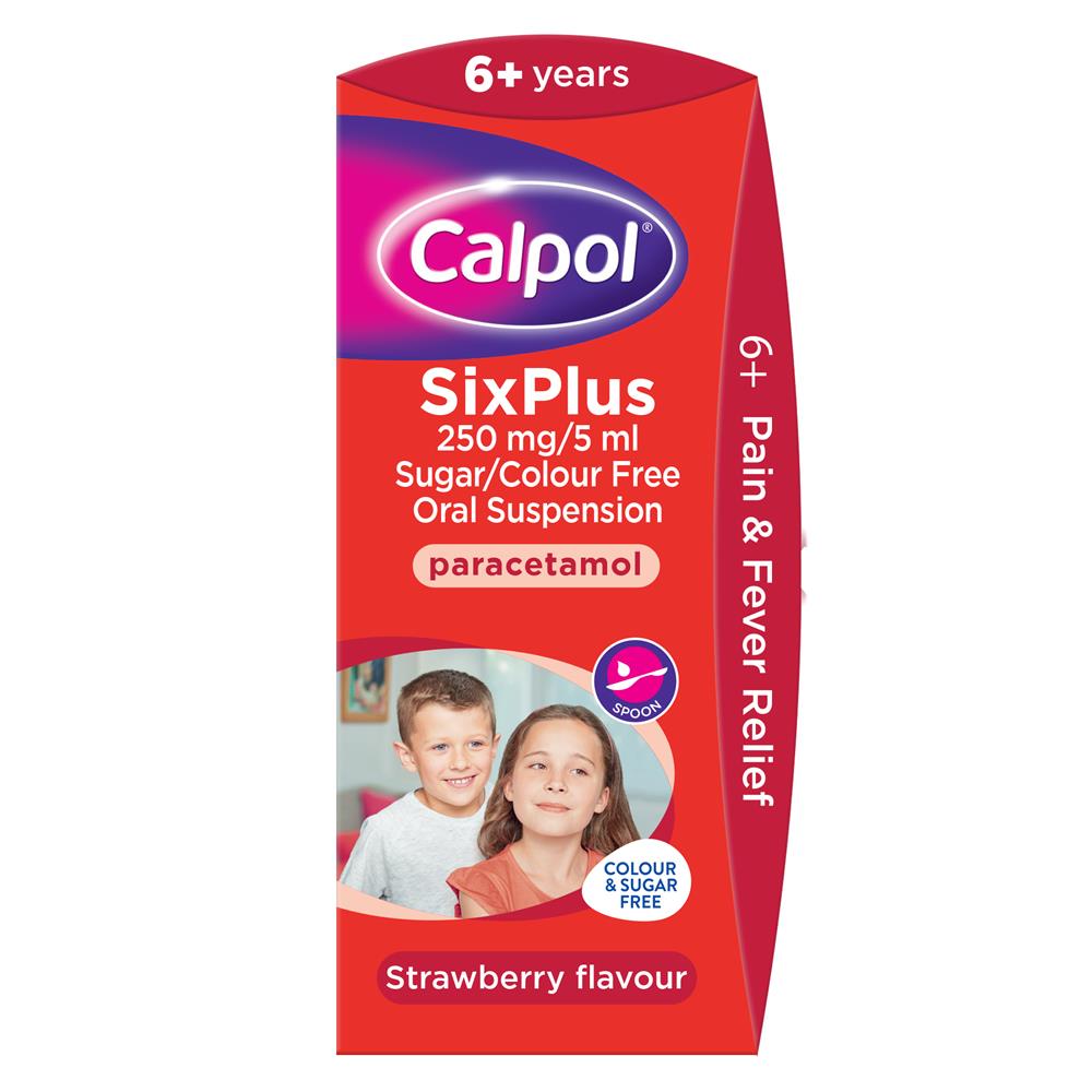 Calpol Sixplus 140ml Sugar Free