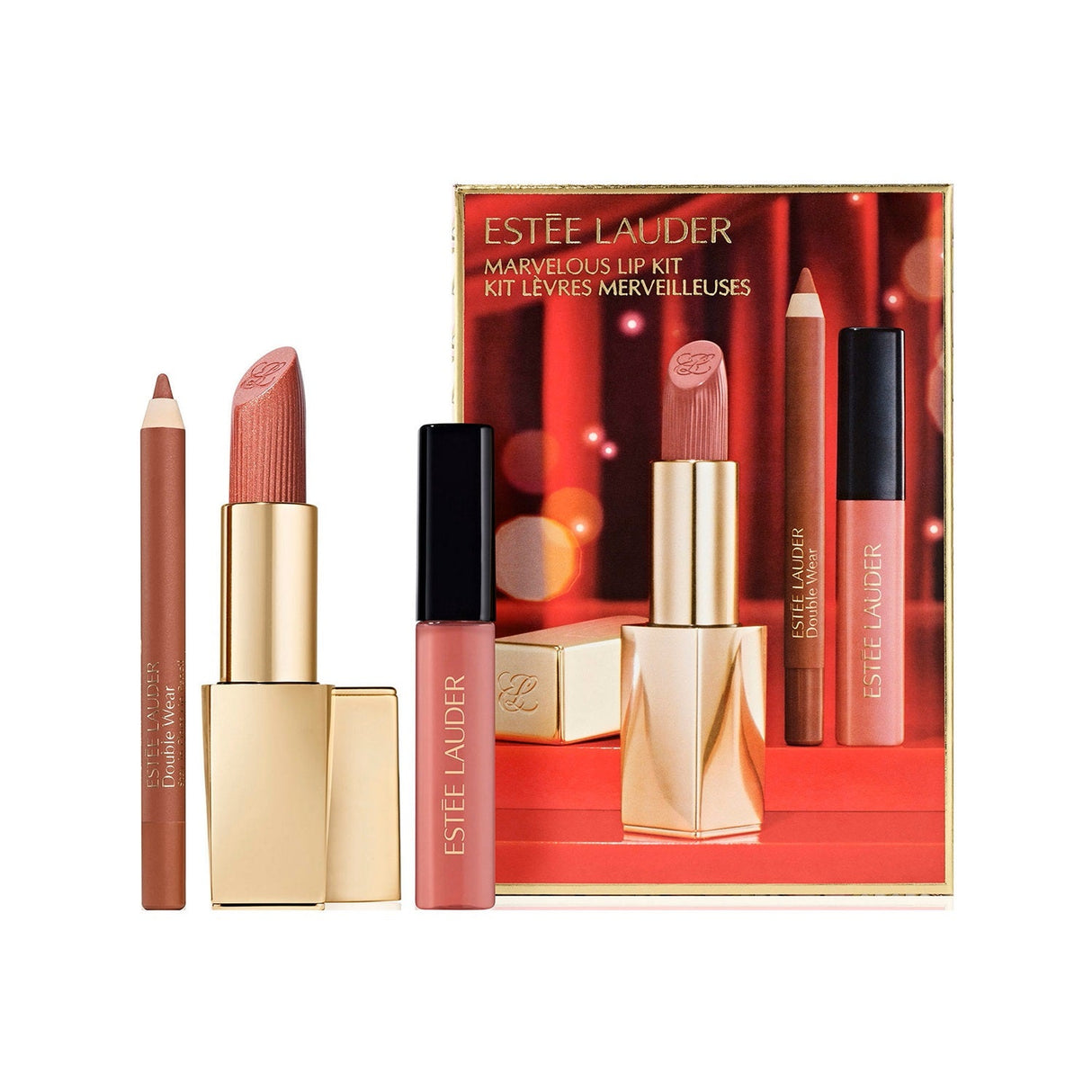 Estee Lauder Marvelous Lip Kit Holiday Makeup Gift Set