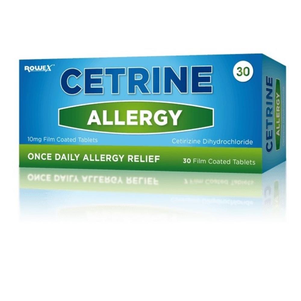 Cetrine Allergy Tablets 30 Pack - Fast Relief For Allergic Reactions