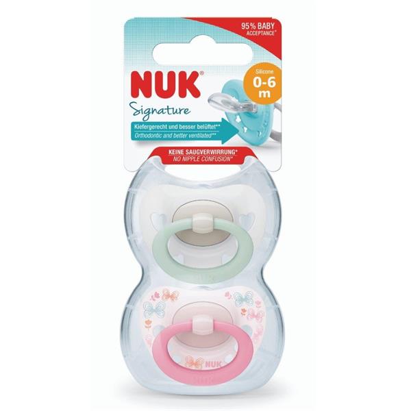 NUK-Signature-Soother-Size-1-(0-6m)-Girl