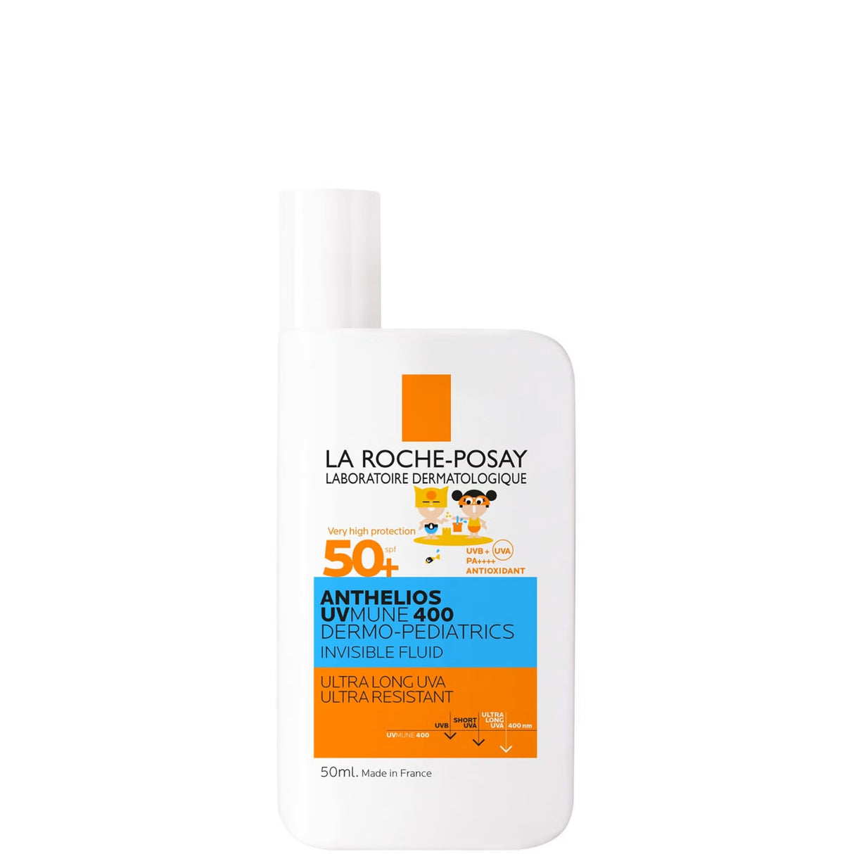 La Roche-Posay Anthelios UVMune 400 Dermo-Pediatrics Kids Ultra Light Invinsible Fluid SPF 50+ 50ml