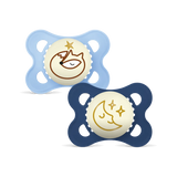 MAM Original Night Soother 2-6 Months 2 Pack (Varied Colours)