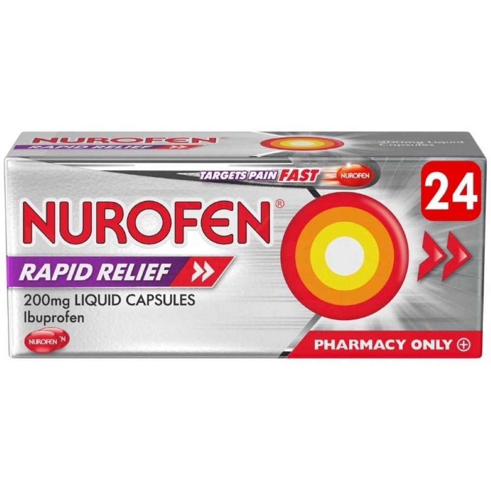 Nurofen Rapid Relief 200mg Liquid Capsules