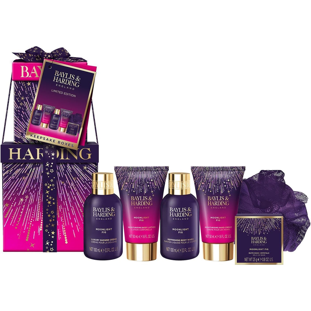 Baylis & Harding Moonlight Fig Luxury Pamper Present Gift Set