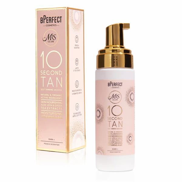 BPerfect X Mrs Glam 10 Second Tan Dark+ Tanning Mousse 150ml