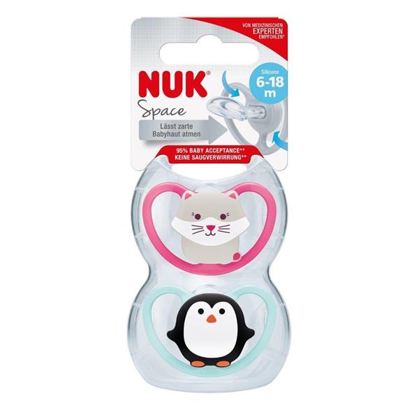 NUK-Space-Soother-Size-2-(Assorted-Colours)