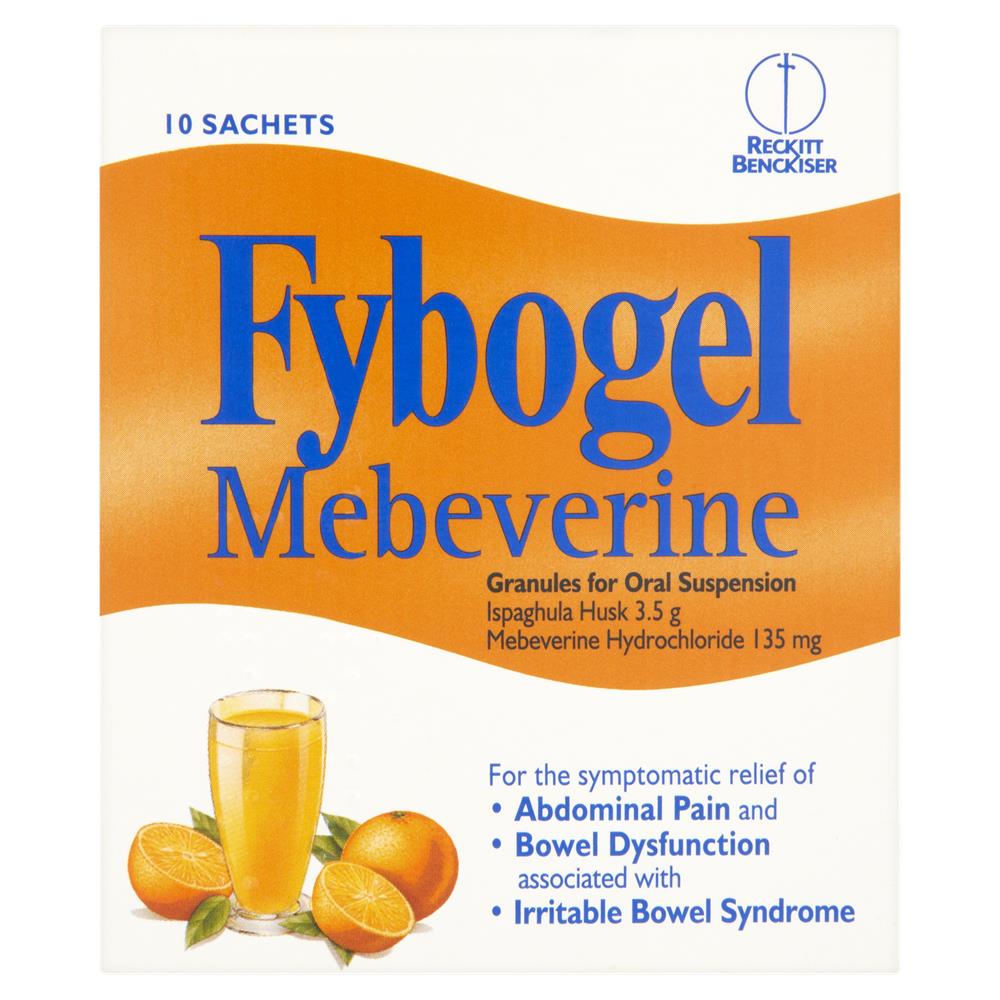 Fybogel Mebeverine Orange Flavour 10 Sachets