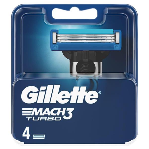 Gillette-Blades-Mach3-Turbo-Razor-Blades-(4-Pack)