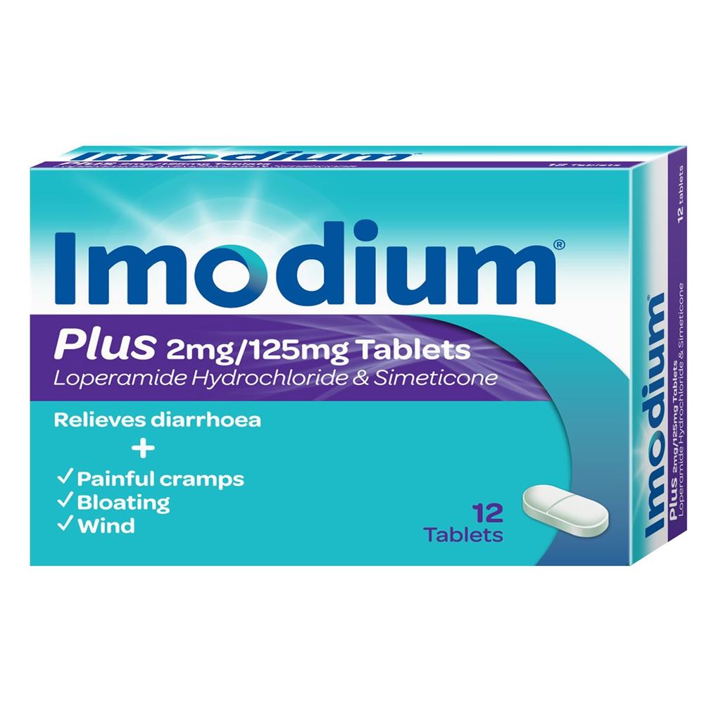 Imodium Plus Tablets 12 Pack