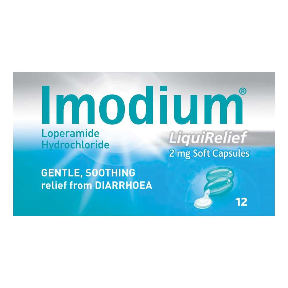 Imodium Liquid Relieft Soft Capsules 12 Pack