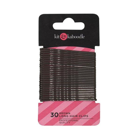 Kit-&-Kaboodle-Brown-Long-Clips-30-Pack