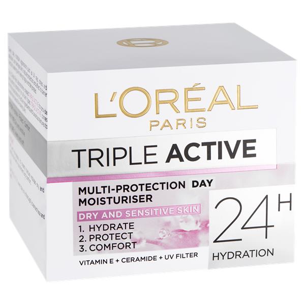 L'Oreal-Triple-Active-Day-Moisturiser-Dry-&-Sensitive-Skin-50ml