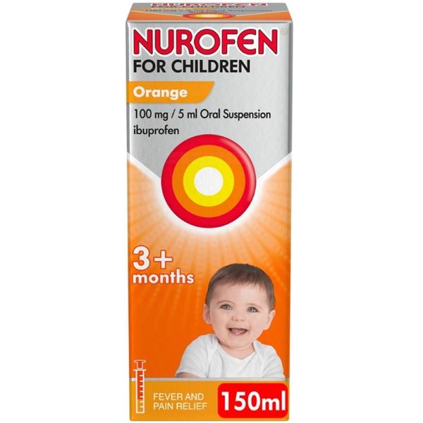 Nurofen For Children Orange 3 Months To 12 Years 150ml