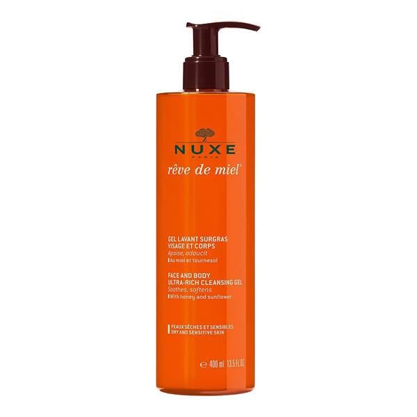 Nuxe-Reve-de-Miel-Ultra-Rich-Face-&-Body-Cleansing-Gel-400ml