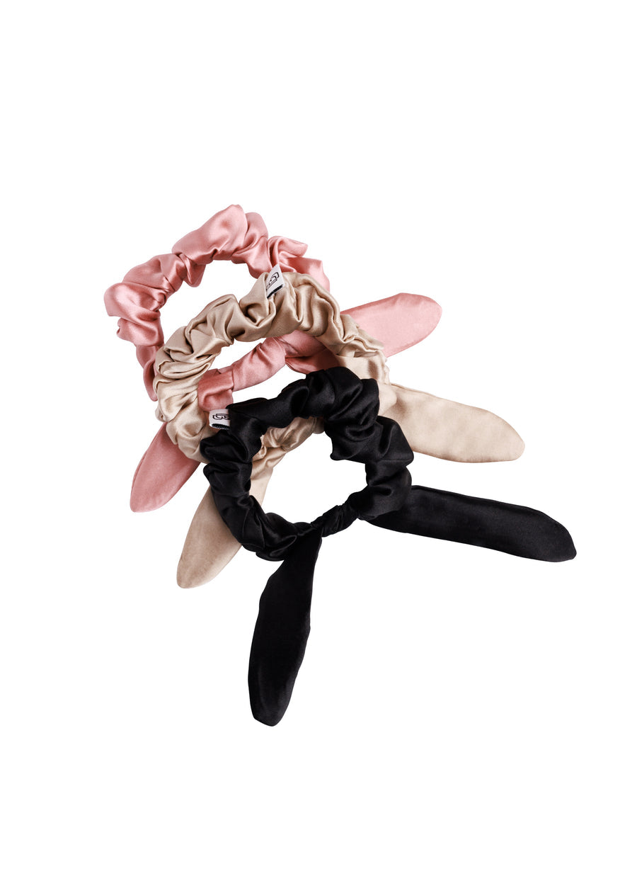 The Belle Bobbin Silk Scrunchies