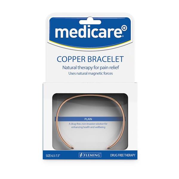 Medicare Copper Bangle With 2 Magnets Plain