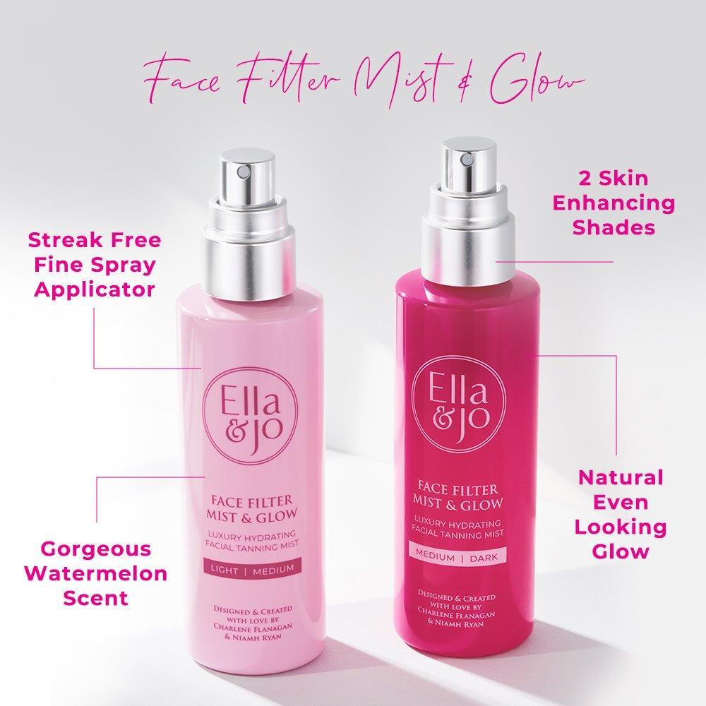 Ella & Jo Cosmetics Face Filter Mist & Glow Face Tanning Mist