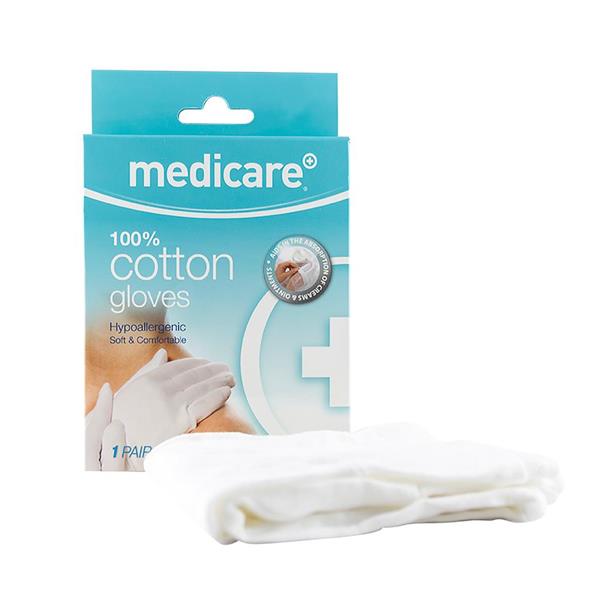 Medicare White Cotton Gloves