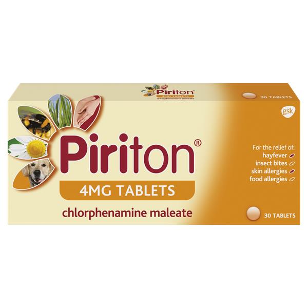 Piriton 4mg Tablets 30 Tablets