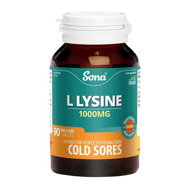 Sona-L-Lysine-1000mg-90-Tablets