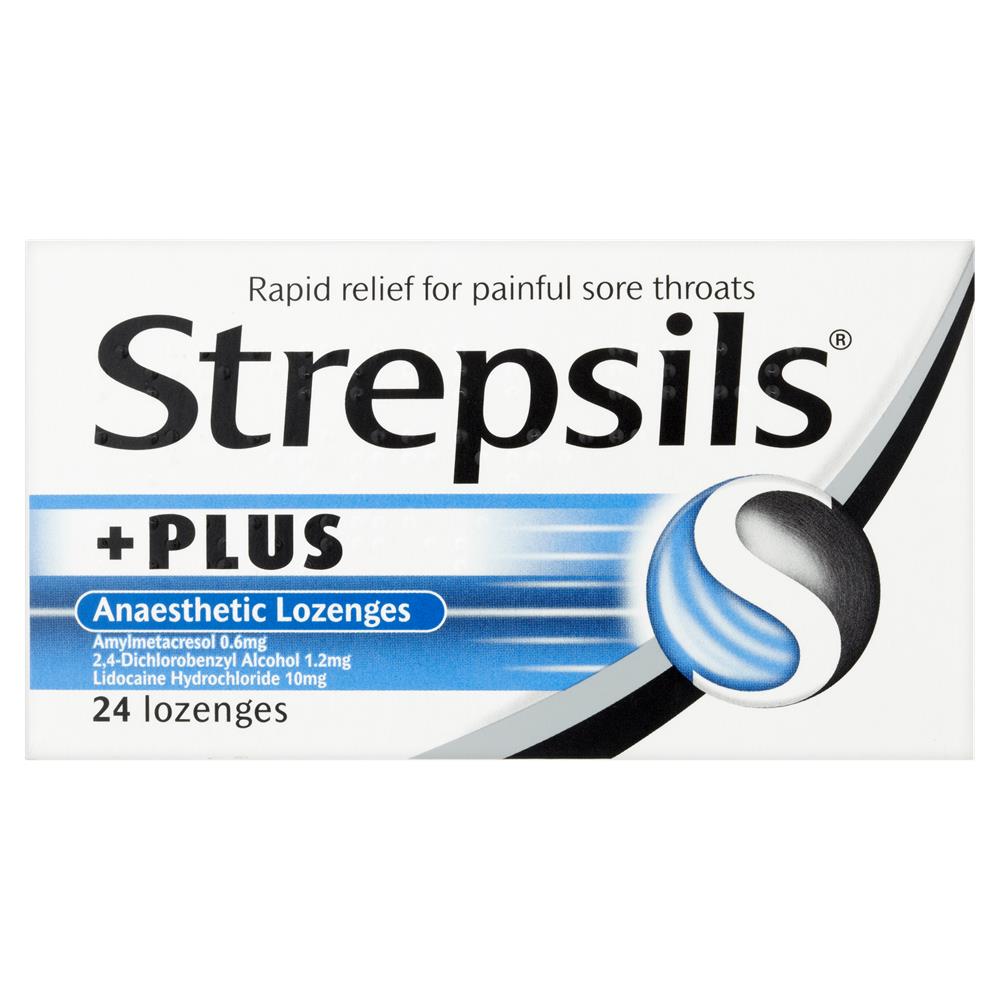 Strepsils Plus Anaesthetic Lozenges 24 Lozenges