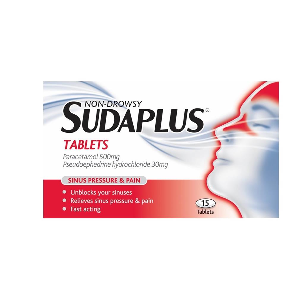 Sudaplus Non-Drowsy Tablets 15 Pack