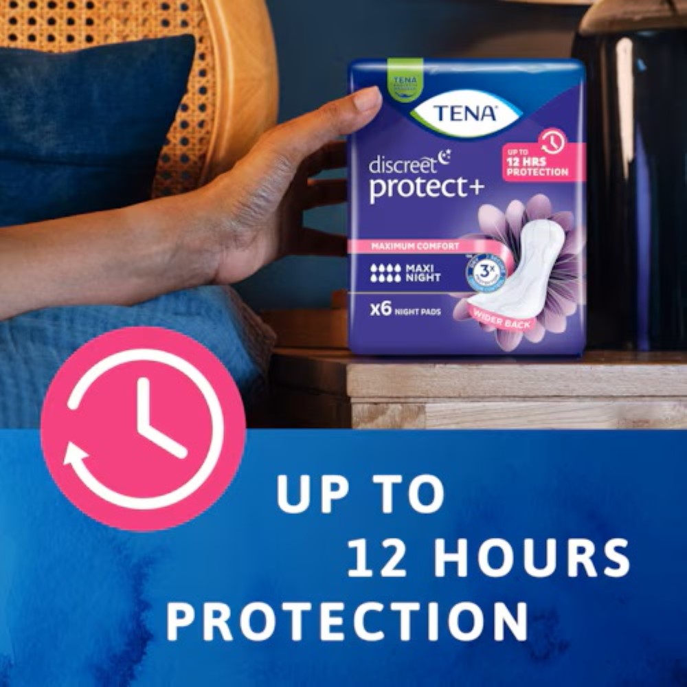 Tena Discreet Protect+ Maxi Night | Incontinence Pad