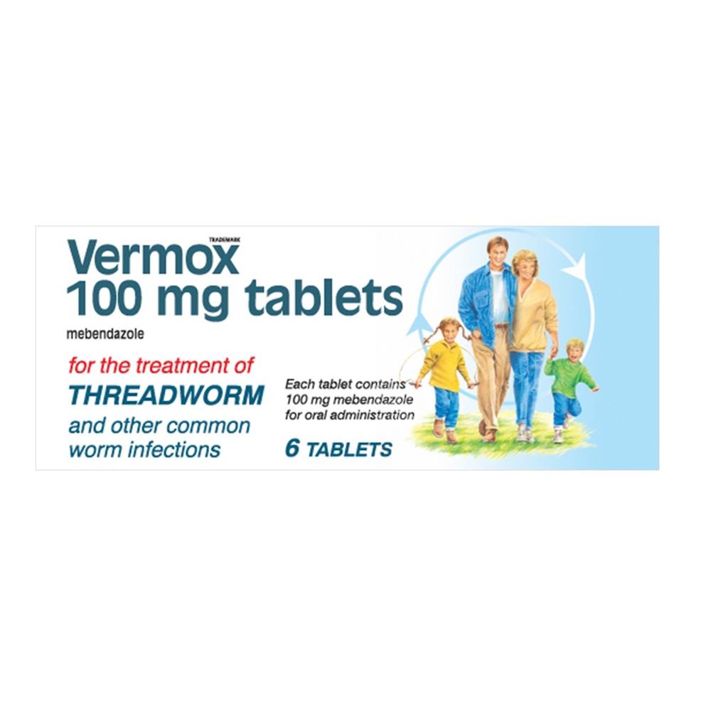 Vermox Tablets 6 Pack