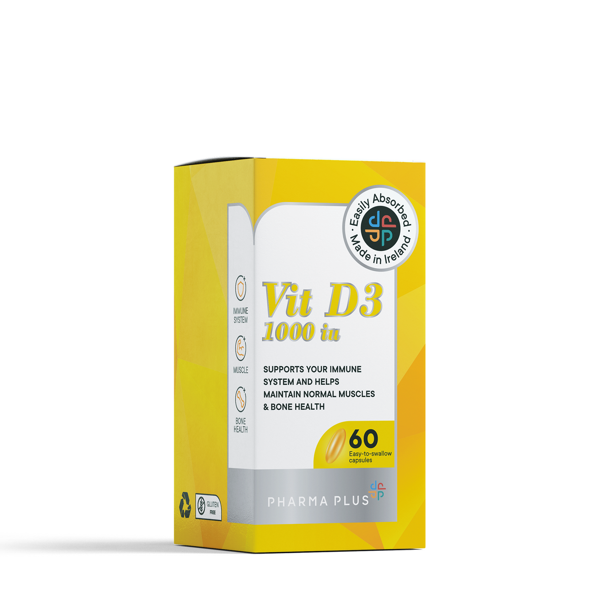 Pharma Plus Vit D3 1000 Iu 60 Capsules